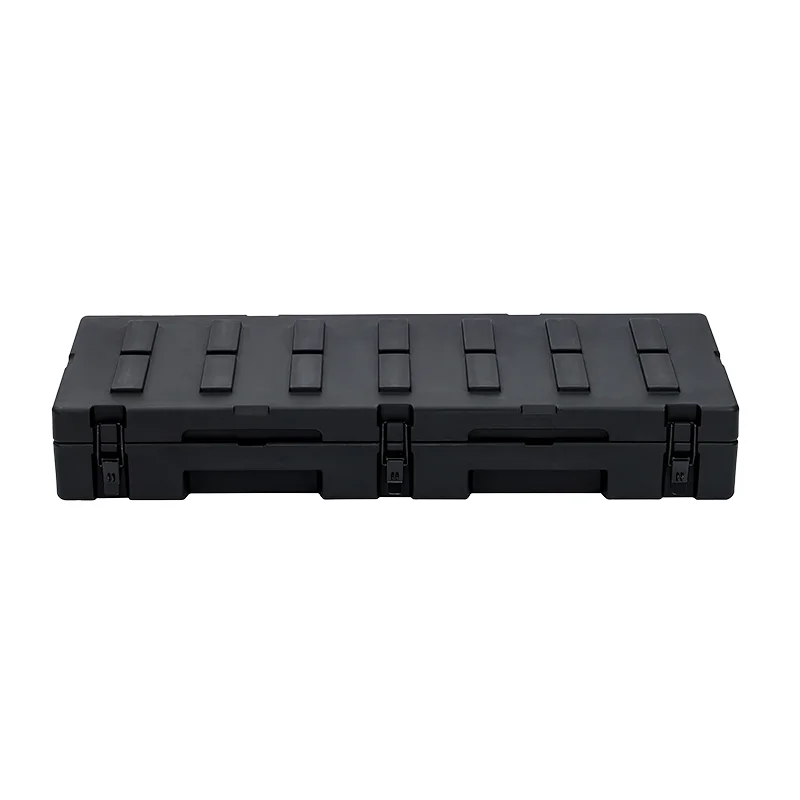 HM4935 LLDPE Cargo Case 122L Rugged Case Hard Plastic Rotomolded Tool Box Roof Rack Low Profile Quick Mount Bracket