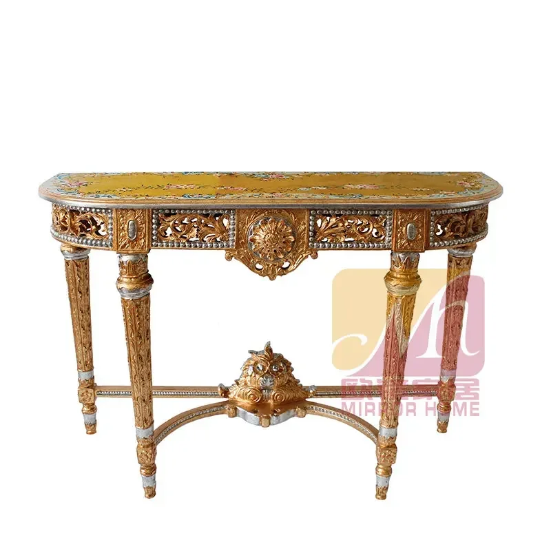 

A55 Европейский стиль Ретро ручная роспись консоль домашние консольные столы украшения дизайнерская модель комнаты декоративный стол французский стиль