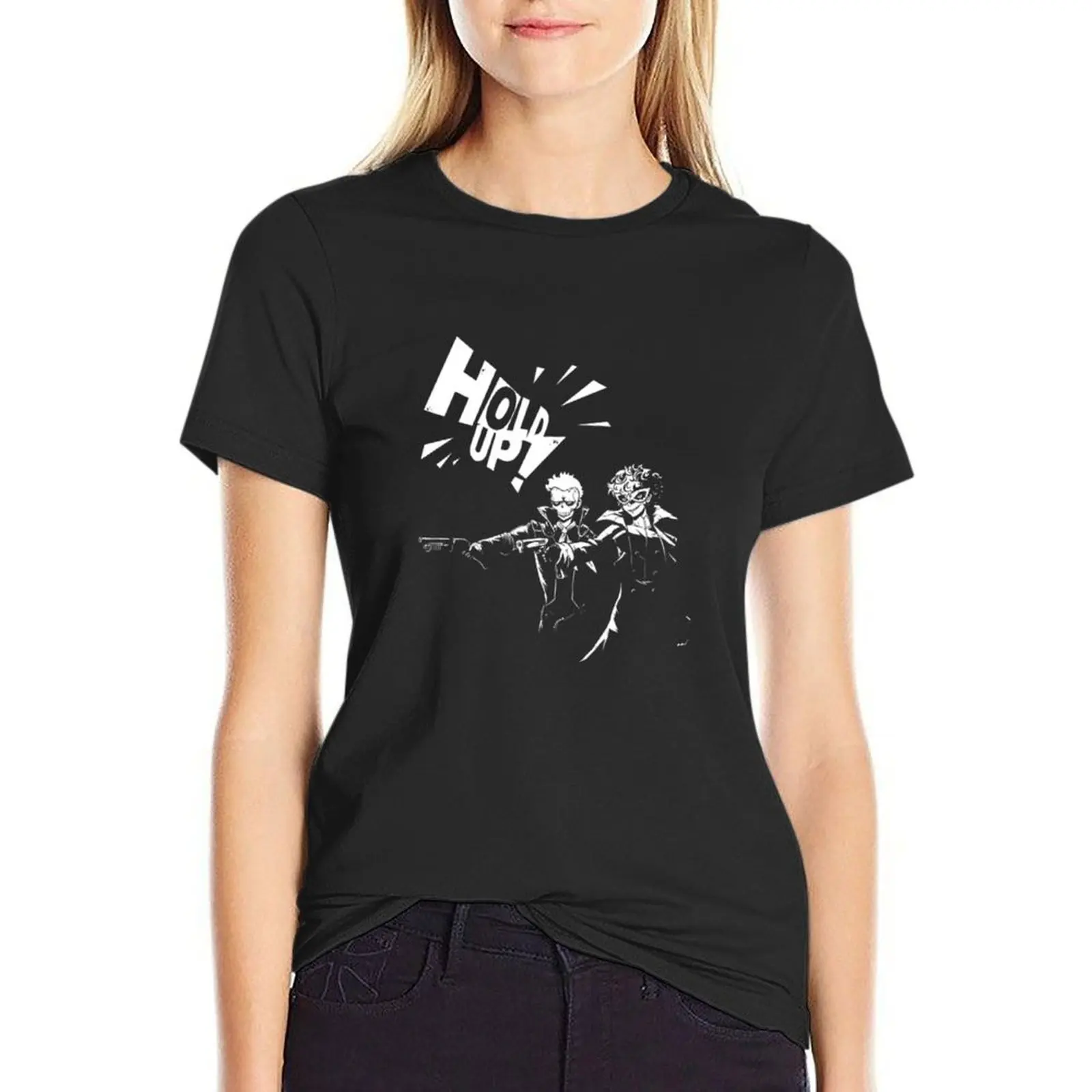 

HOLD UP! Pers0na 5 - T-Shirt quick-drying customs design your own animal print shirt for girls graphic t-shirts for Women