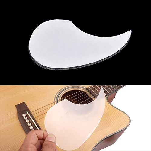 

Transparent Acoustic Guitar Pickguard Droplets Shell Self-adhesive Pick Guard PVC Protects Your Classical Guitar Surface