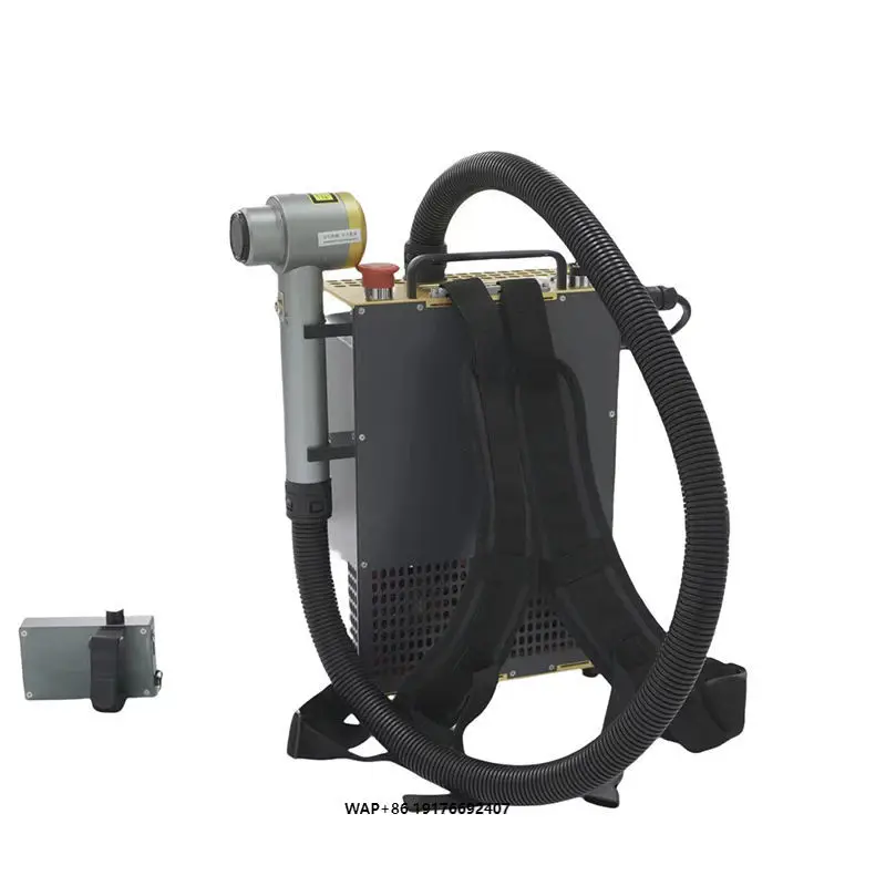 Lightweight Backpack Cleaning Machine for Metal Rust Removal Paint Stripping Degreasing Tool