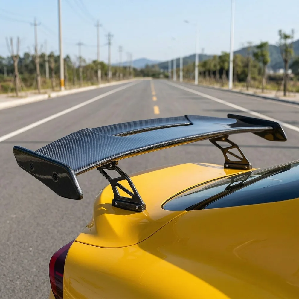 

Universal Auto Parts Carbon Fiber GT Style Rear Boot Rear Trunk Spoiler Kit Car Rear Spoiler Tail Wings