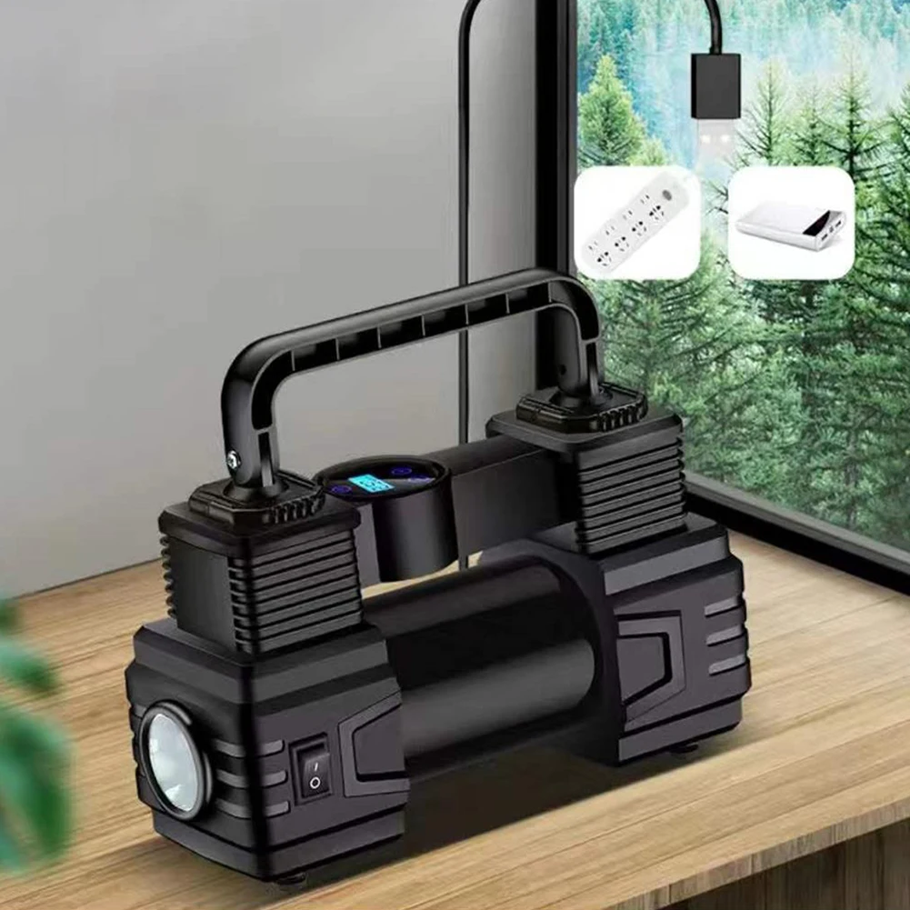 

Car Tire Pump 150 PSI 12V Heavy Duty Air Compressor with Digital Pressure Gauge Car Tyre Inflator High Precision for All Vehicle