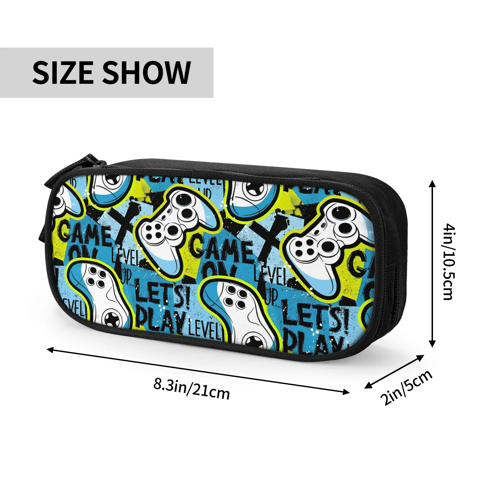 Lovely Video Game Gaming Controller Pencil Case  Pencilcases Pen for Student Big Capacity Pencil Bags Office Zipper Stationery