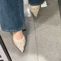 Nouvelles Chaussures Femme Printemps/Été 2026 – Escarpins Champagne à Broderie Chinoise, Perles et Bout Pointu, Talons Fins Baotou 5