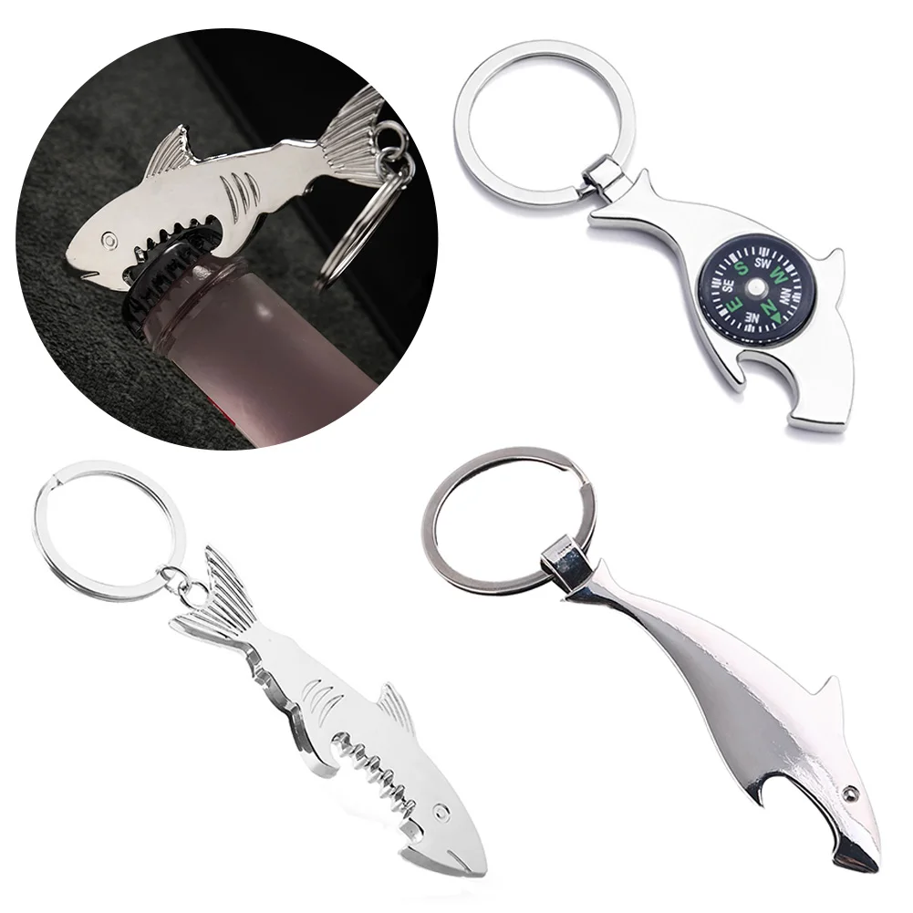 Shark Keychain Bottle Opener Fish Beer Bottle Opener Keychain Charms For Bag Keys Car Keys Accessories Keyring Jewelry Gift