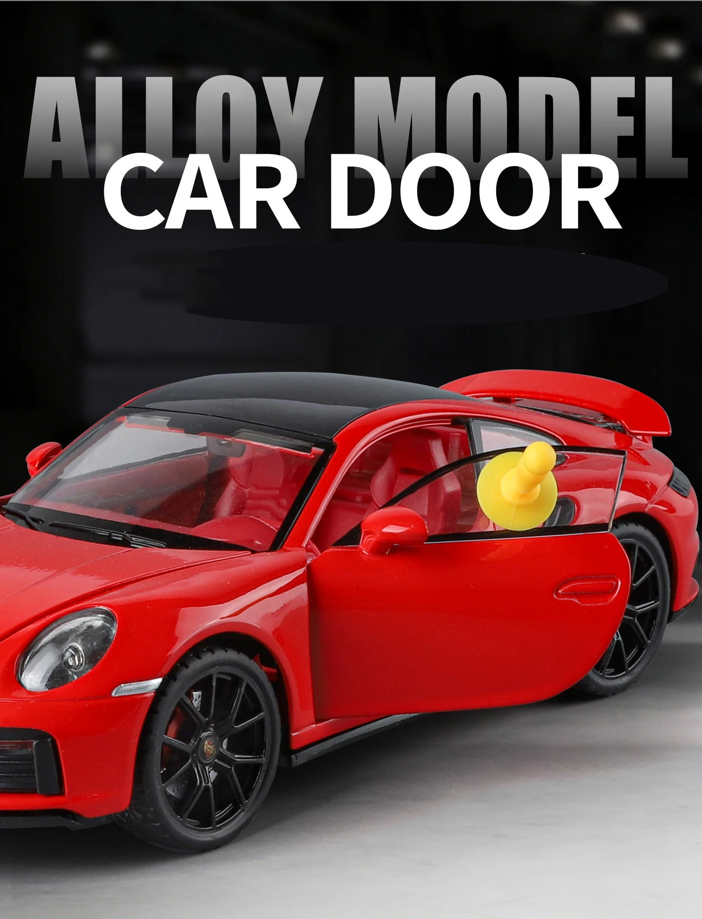 1:24 Porsche 911 992 Turbo S Legierung Sportwagen Modell Druckguss Metall Rennfahrzeug Auto Modell mit Simulation Sound und Licht Kinderspielzeug Geschenk – Detail 12