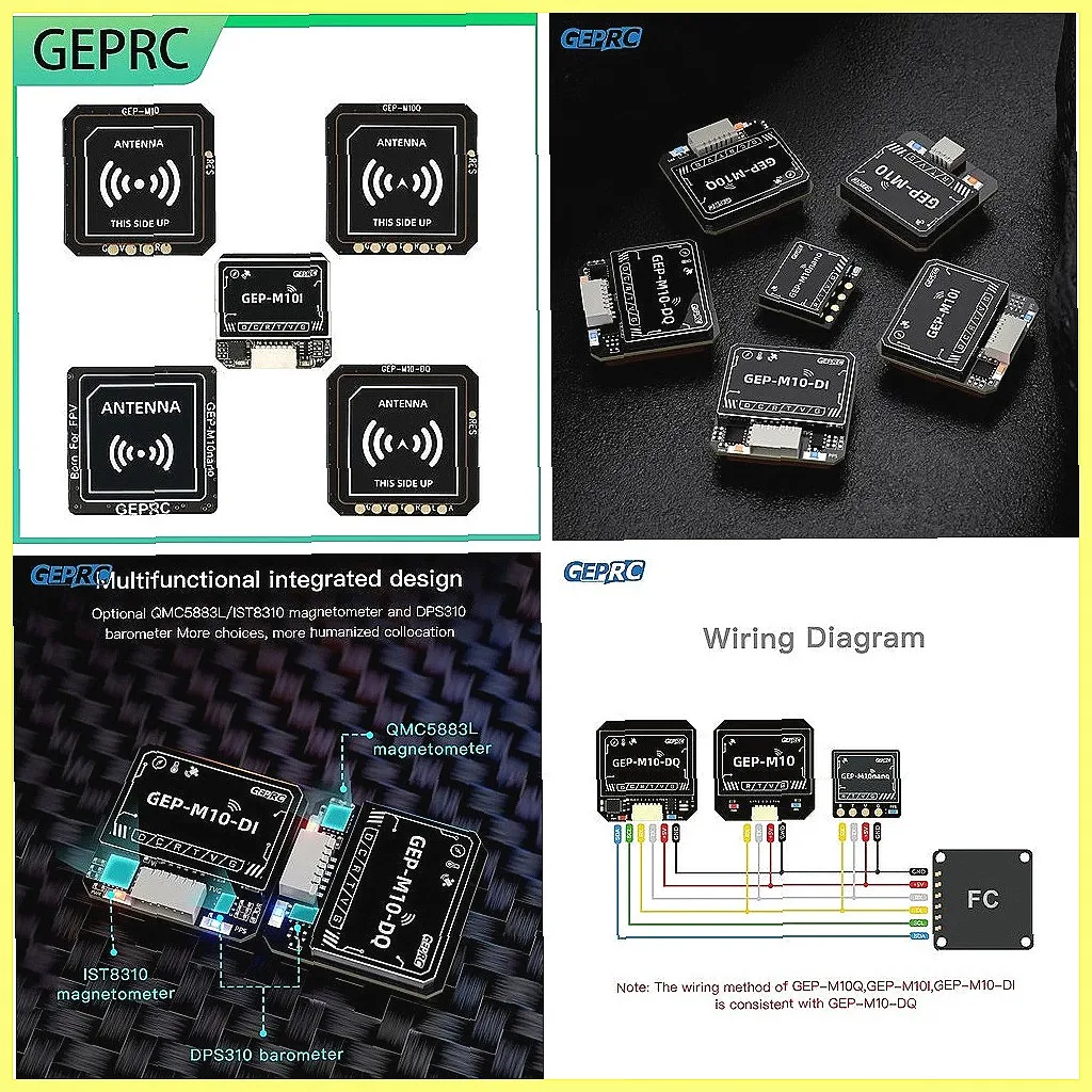 

GEPRC GEP-M10 FPV Drone with GPS, QMC5883L Magnetometer & DPS310 Barometer for Precise Flight