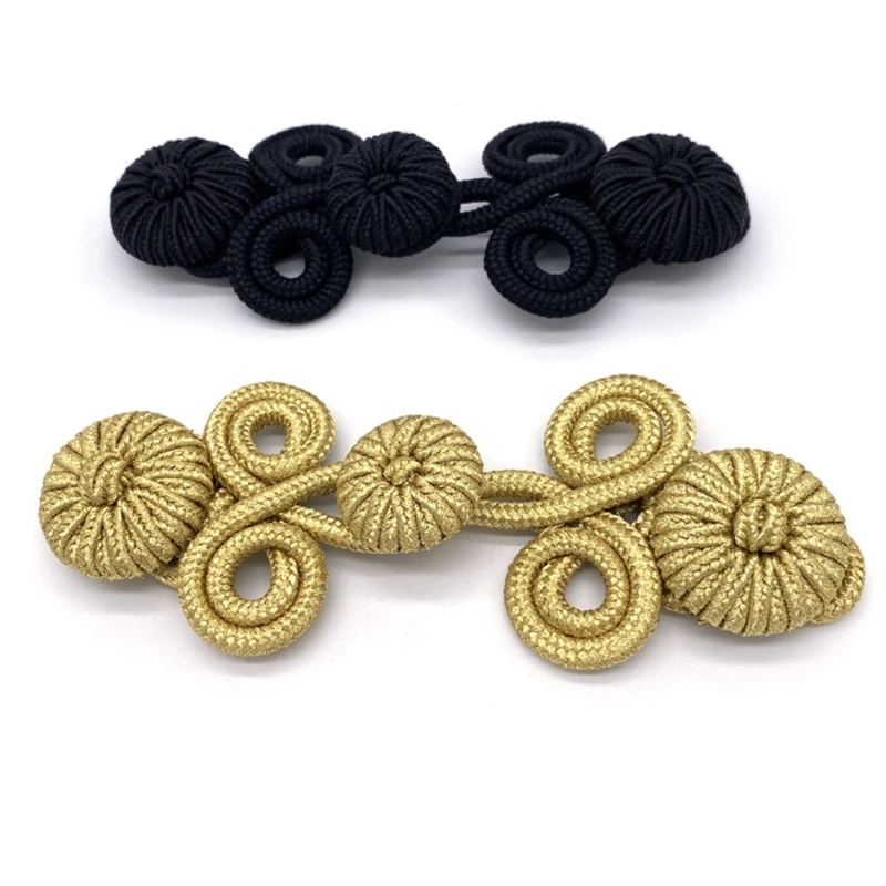  Traditional Chinese Styles Knot Buttons Fastener Plate Buckles For Cheongsam Dance Costume Outerwear Sewing Decoration