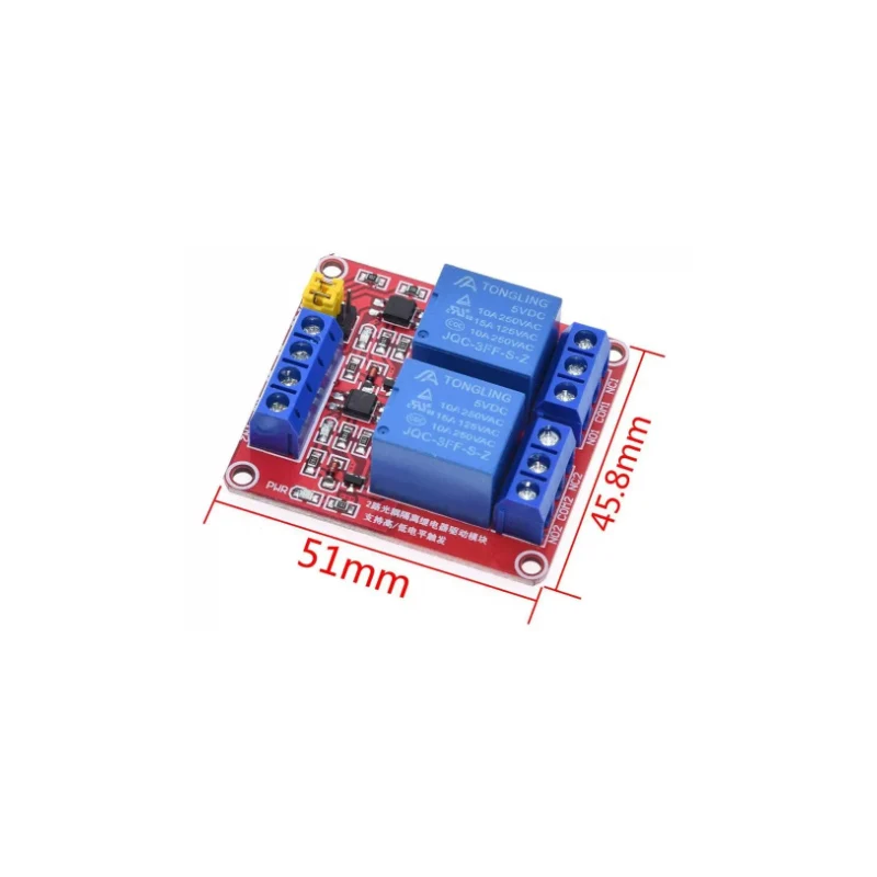 Moduł przekaźnikowy 1 2 4 6 8 kanałów, 5V 12V, płytka modułu przekaźnikowego z optoizolatorem, obsługa wyzwalania na wysokim i niskim poziomie, do Arduino. — zdjęcie produktu 5