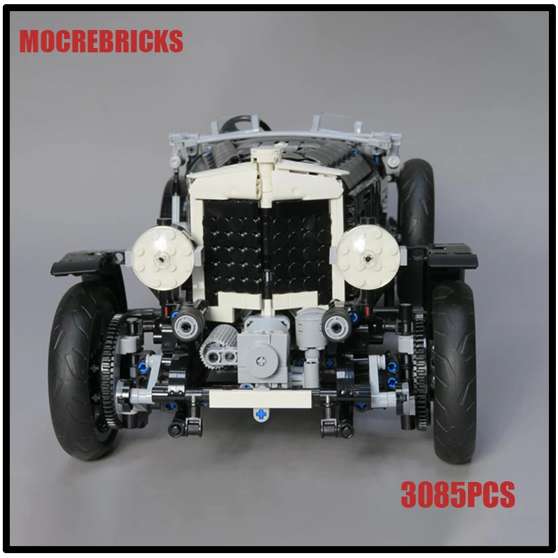 MOC Engineering Vehicle MOC-165049 Litre Supercharged Cars Technology Racing Cars Creative Building Blocks Toys Kid's Xmas Gifts