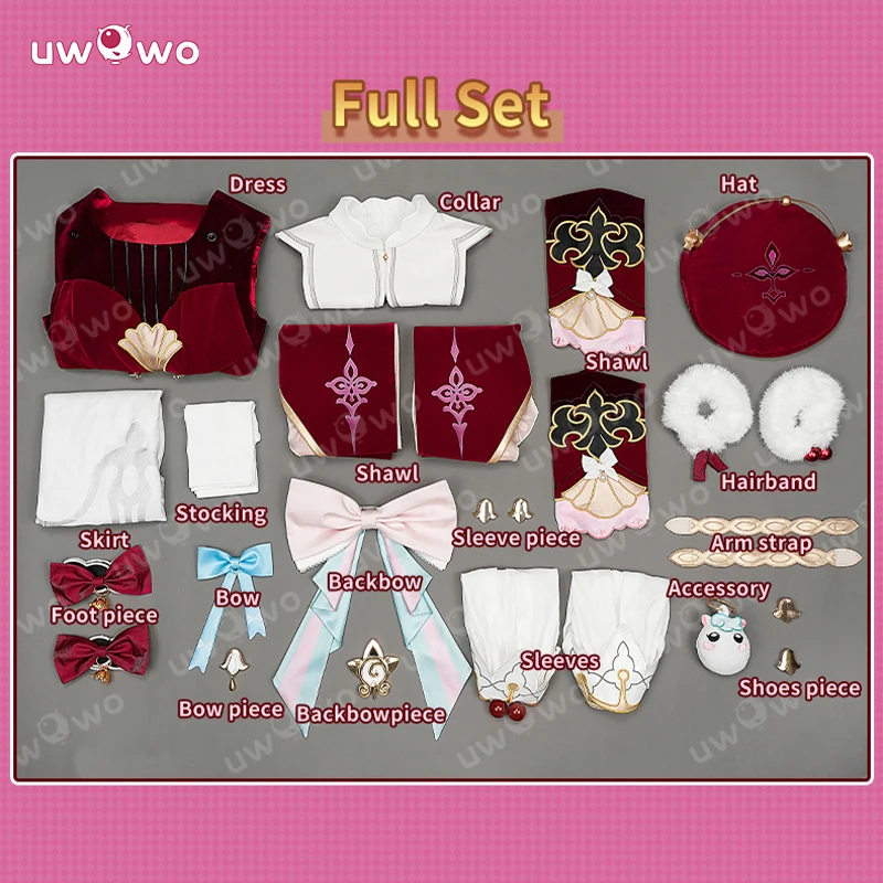 UWOWO Hyacine Cosplay Collab Series: Game Honkai: Star Rail Hyacine Cosplay Costume Halloween Costume
