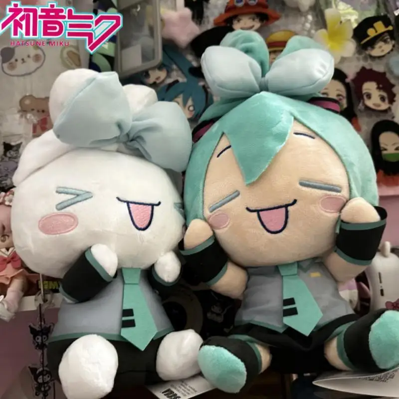 

Новая милая мягкая игрушка Sanrio Hatsune Miku Cinnamoroll мультяшная подушка кукла заполненная кавайная кукла детские рождественские подарочные игрушки