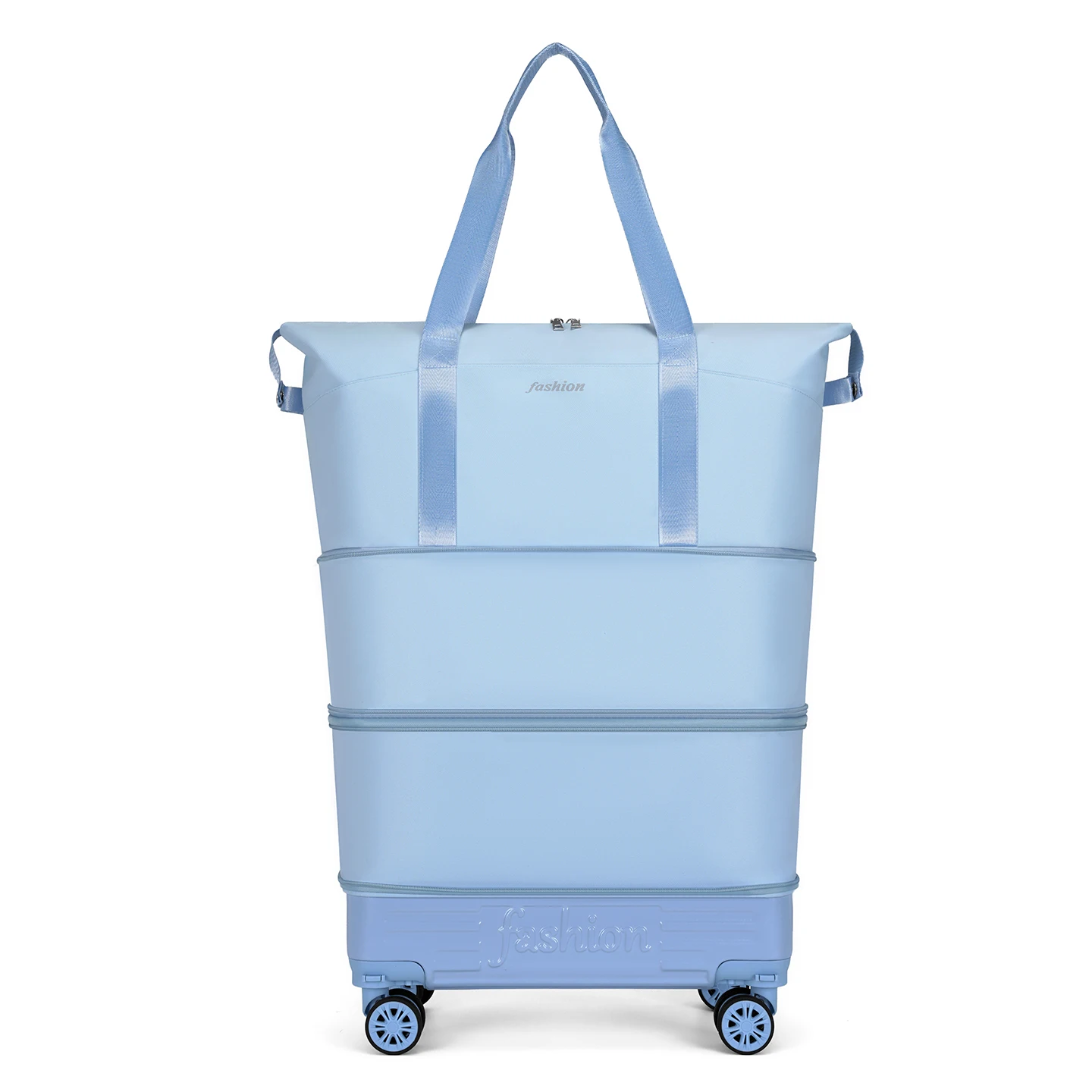 Universelle Reisetasche mit Rollen, geräumige Tasche für Damen, faltbare Trolley-Tasche, Einkaufstasche für Studenten. – Detail 15