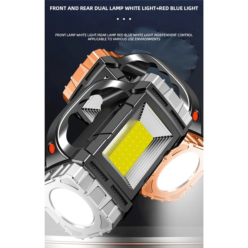 

-AA95 Портативный фонарик на солнечной энергии, USB перезаряжаемый водонепроницаемый ручной фонарь, светодиодные фонарики для наружного кемпинга, пешего туризма