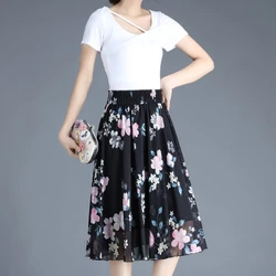 To Knees Length Skirts For Women Korean Style Woman Skirt High Waist Summer V Stylish Offer 2025 New In Casual Streetwear On