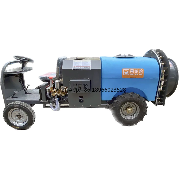 Four wheel farming machinery agricultural high pressure pump sprayer Air blast sprayer 500 L