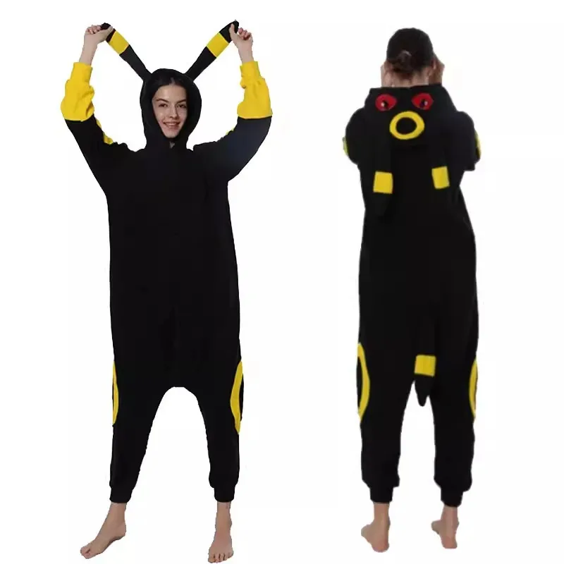 Gengar Kigurumi Onesie Snorlax Eevee Squirtle Pijama Cosplay disfraz Halloween adulto Anime Umbreon pijamas regalo