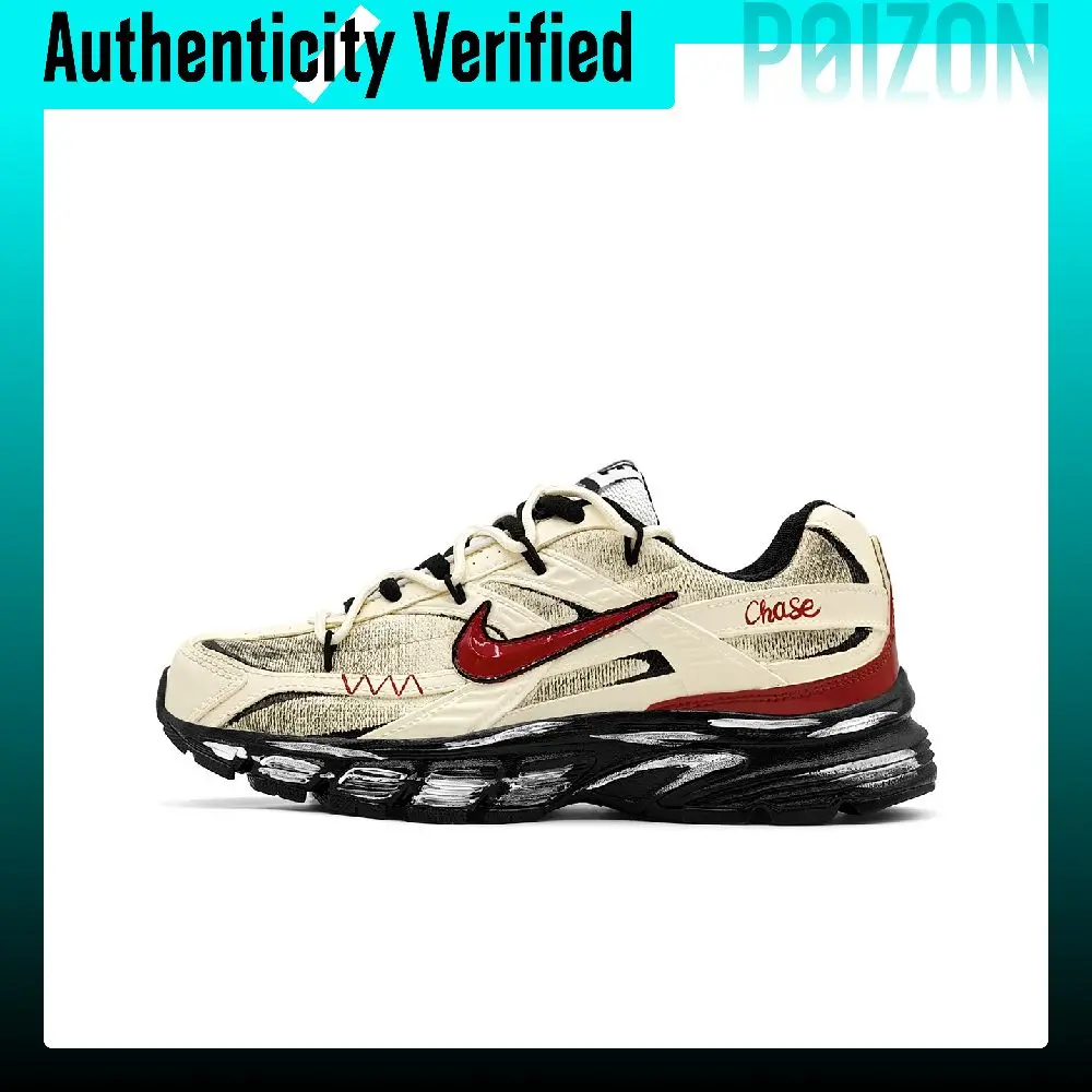 Nike Initiator Running Shoes Unisex Low-top Black Red White 394055-100（Team1749-）