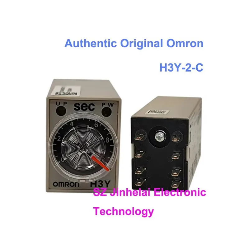 New Original Omron Time Relay Micro Timer Compatible with MY Relay H3Y-2-C H3Y-4-C 24VDC 220VAC 1S 5S 10S 30S 60S 3M 30M