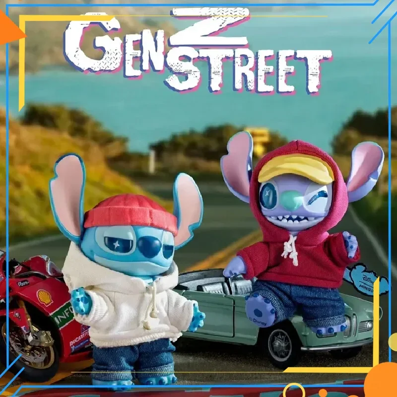 

Authentic Spot Disney Stitch Genz Street Series Cute Blind Box Vinyl Kawaii Decoration Pendant Exquisite Birthday Fine Gift Toy