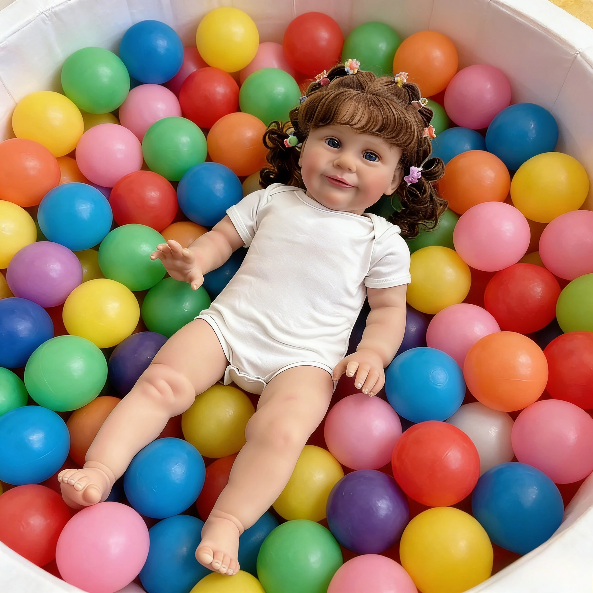 

Кукла-младенец Zoe Princess Reborn, 66 см - реалистичная кукла ручной работы с коричневыми волосами, идеальный подарок для детей