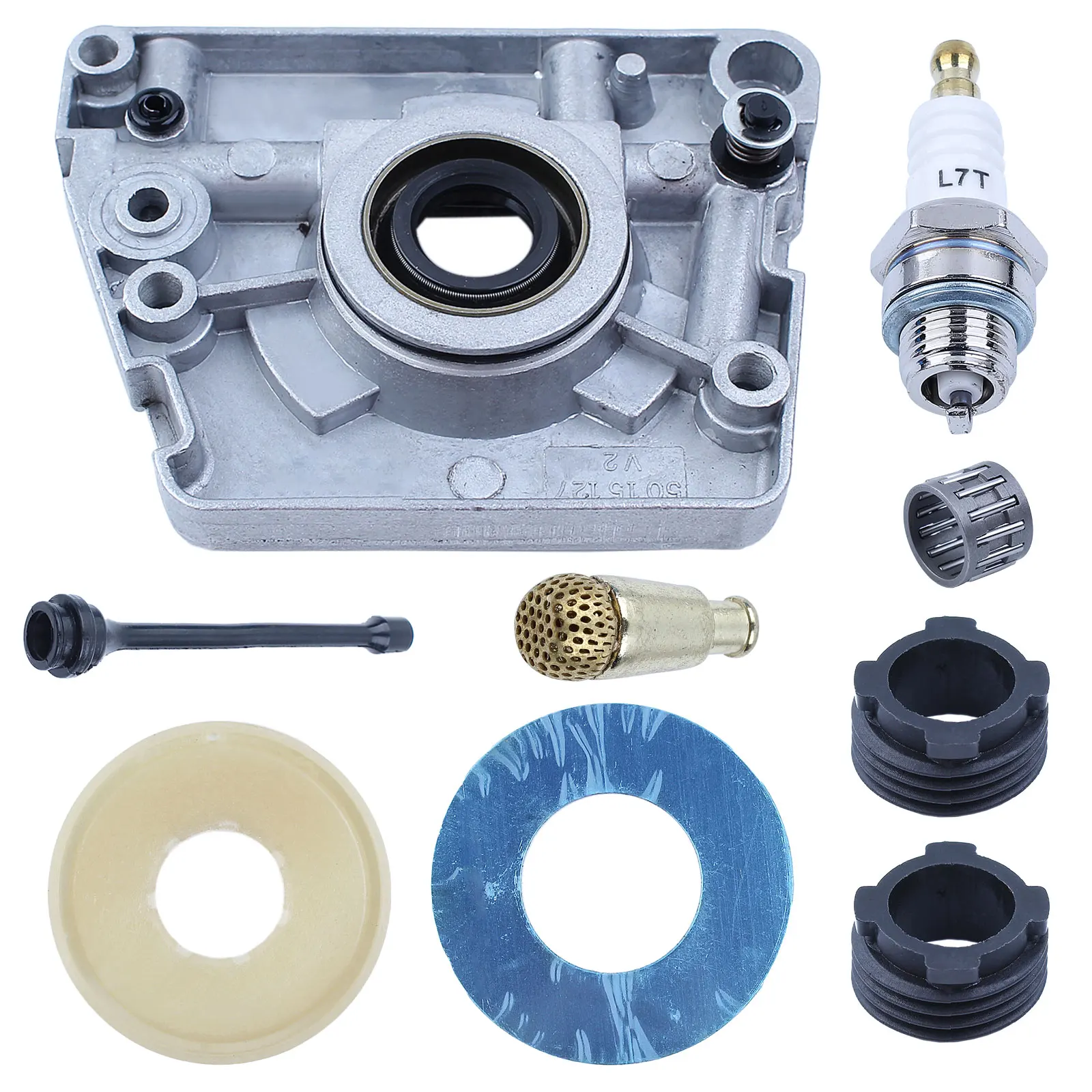Imagem -02 - Oil Pump Drive Worm Gear Clutch Dust Cover Conjunto para Husqvarna 268 272 66 61 Jonsered 625 630 670 Motosserra 501512501