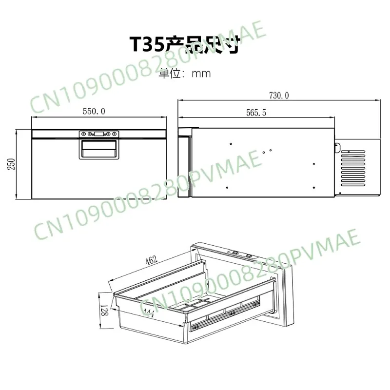 

12V/24V Drawer Compressor Car Fridge - Refrigeration for Heavy Truck RV Liberation J6V Modification