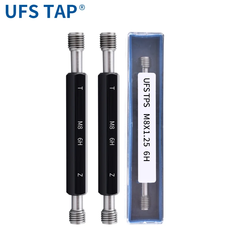 UFS 1PCS 6H M69-M120 X0.5/0.75/1.0/1.5/2.0/3.0 Steel Gage Metric Fine Thread Plug Gauge High Quality Wholesale Measurement