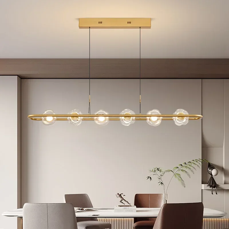 

Gray Clear Glass Pendant Lamp Gold Black Metal New Style Dining Room Bar Lighting Fixtures Wire Adjustable Dropshipping