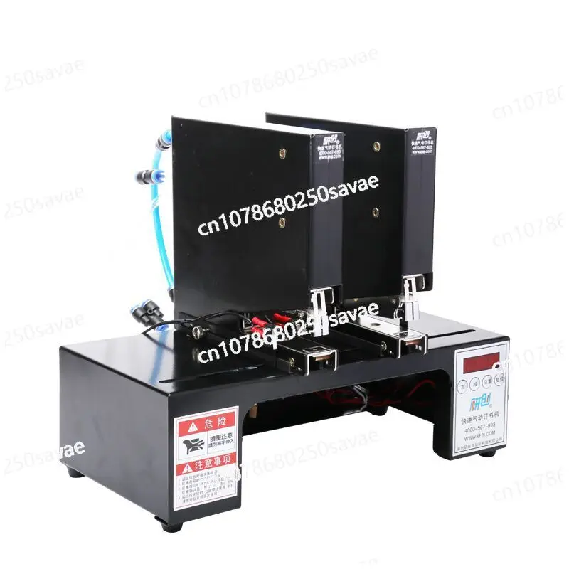 Quick Double Headed Pneumatic Bookbinding Machine, Nail Elevator,Vacuum Paper Box, Factory Electric Automatic Bookbinding Machin