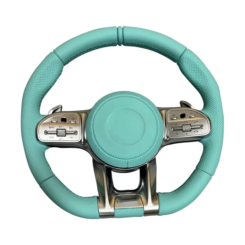 

Suitable for genuine leather new steering wheel AECSG series GLC260 GLE CLS GT carbon fiber modification