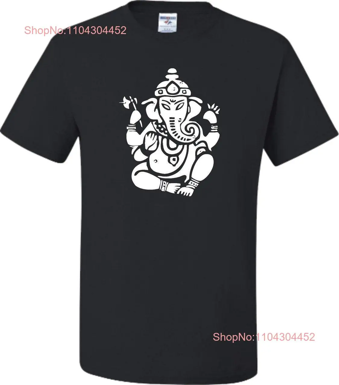 Adult Ganesh Lord Ganesha Hindu T Shirt long or short sleeves