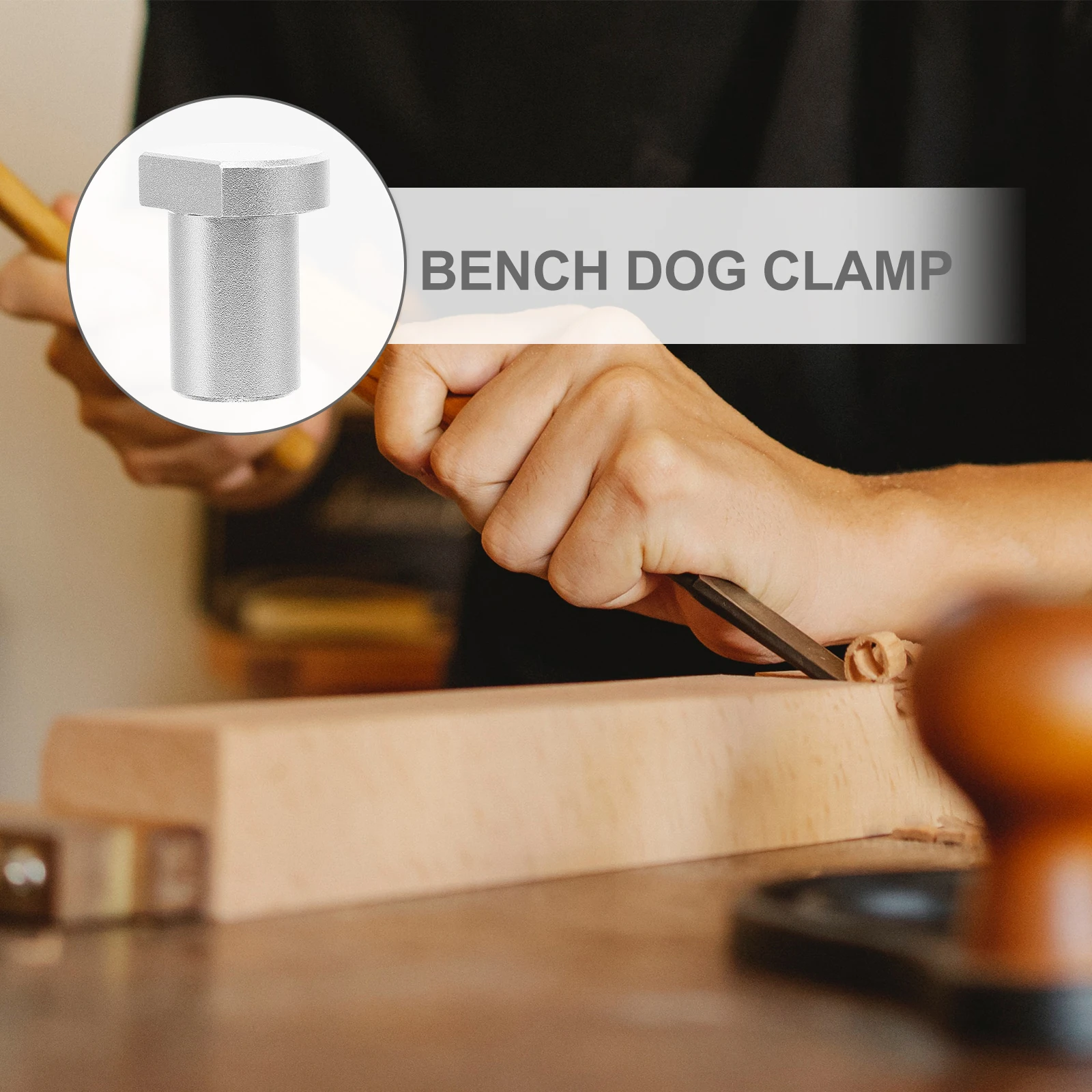 

3pcs Woodworking Bench Dogs Clamp 19mm Aluminum Silver Inserts for Desk Table Planing Stop Routing Cutting S Tools Workbench