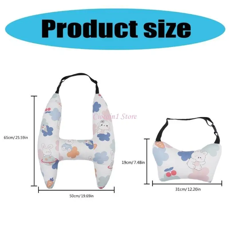 Y1UB H Caseat Pillow for Kids Travel Neck Rest Comfortable Headrest Cushion