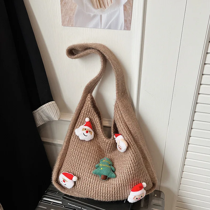 

Large Capacity Simple Woven Shoulder Bag Texture Simple and Versatile Underarm Bag Casual Vacation Stylish Travel Commuter Bag