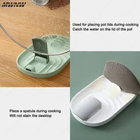 1pcs Polychrome Foldable Nordic Style Pot Holder Lid Shovel Storage Rack Practical Multifunctional Utensils for Kitchen Supplies - Image 3