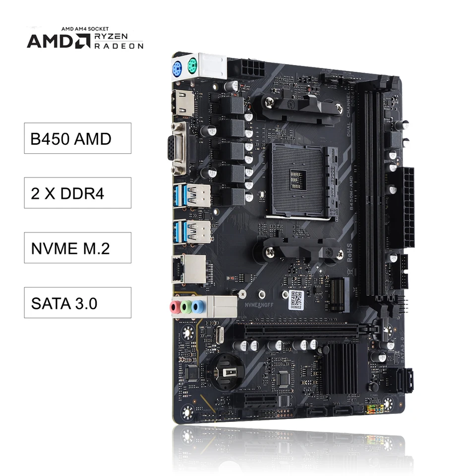 B450 Ryzen 5 5500 DDR4 8gb ×2 計 16GB Kllisre B450 Kit amd ryzen With 5 R5 5600 cpu DDR4 16GB (2x8GB