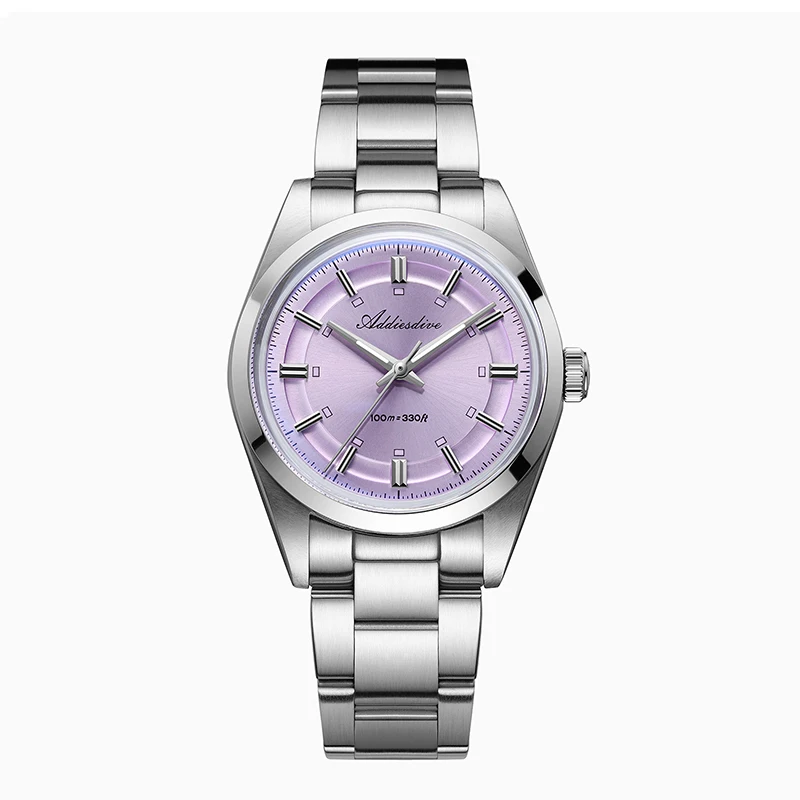 

ADDIESDIVE Luxury Men's Quartz Watch BGW9 Super Luminous Bubble Mirror Glass 100m Waterproof Analog Wristwatch New Men Watches
