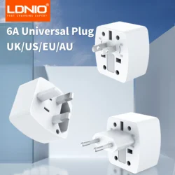 LDNIO Mini Size Z4 World plug International Electrical Travel Adaptor Plug Socket 6A Universal for UK US EU AU Universal Plug