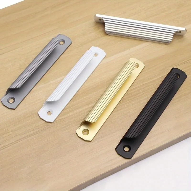 2pcs Sliding Door Handle Aluminum Alloy Cabinet Door Furniture Drawer Cabinet Pull
