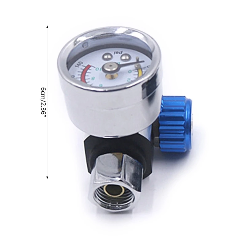 High Flow Spray Guns Air Pressure Regulator with Gauge Pneumatic Tool Accessory Regulating for Valve Air Pressure DropShipping