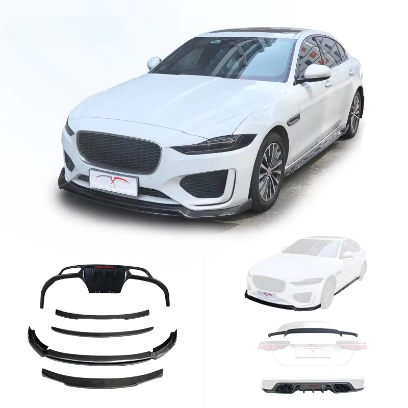 

For 2020-2024 Jaguar XE Body Kit Car Modification Upgrade Carbon Fiber Bumper Front Lip Rear Lip Rear Spoiler Rear Diffuser