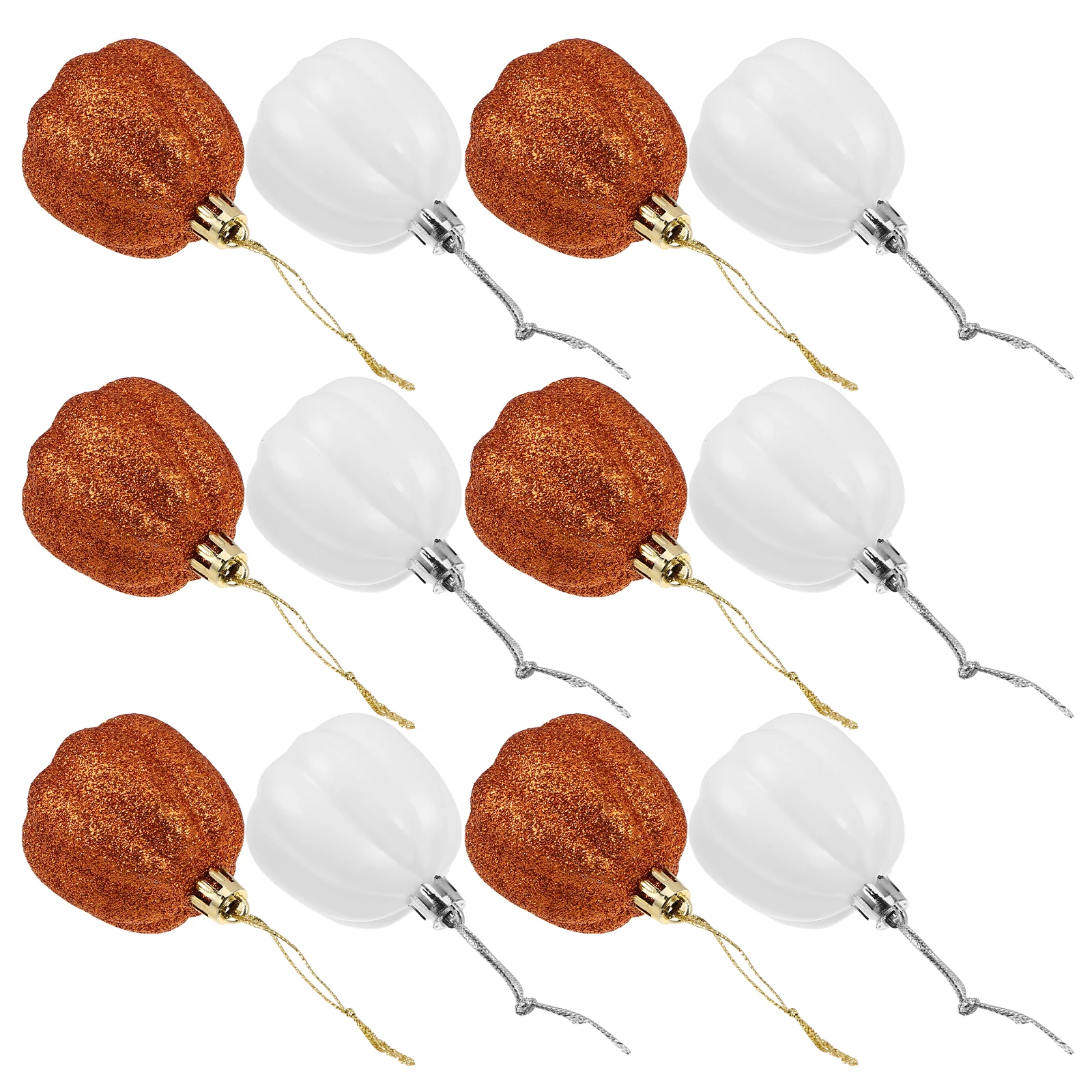 

12 Pcs Pumpkin Fall Decor Decorations Outdoor Miniature Scene Decorative Ornament