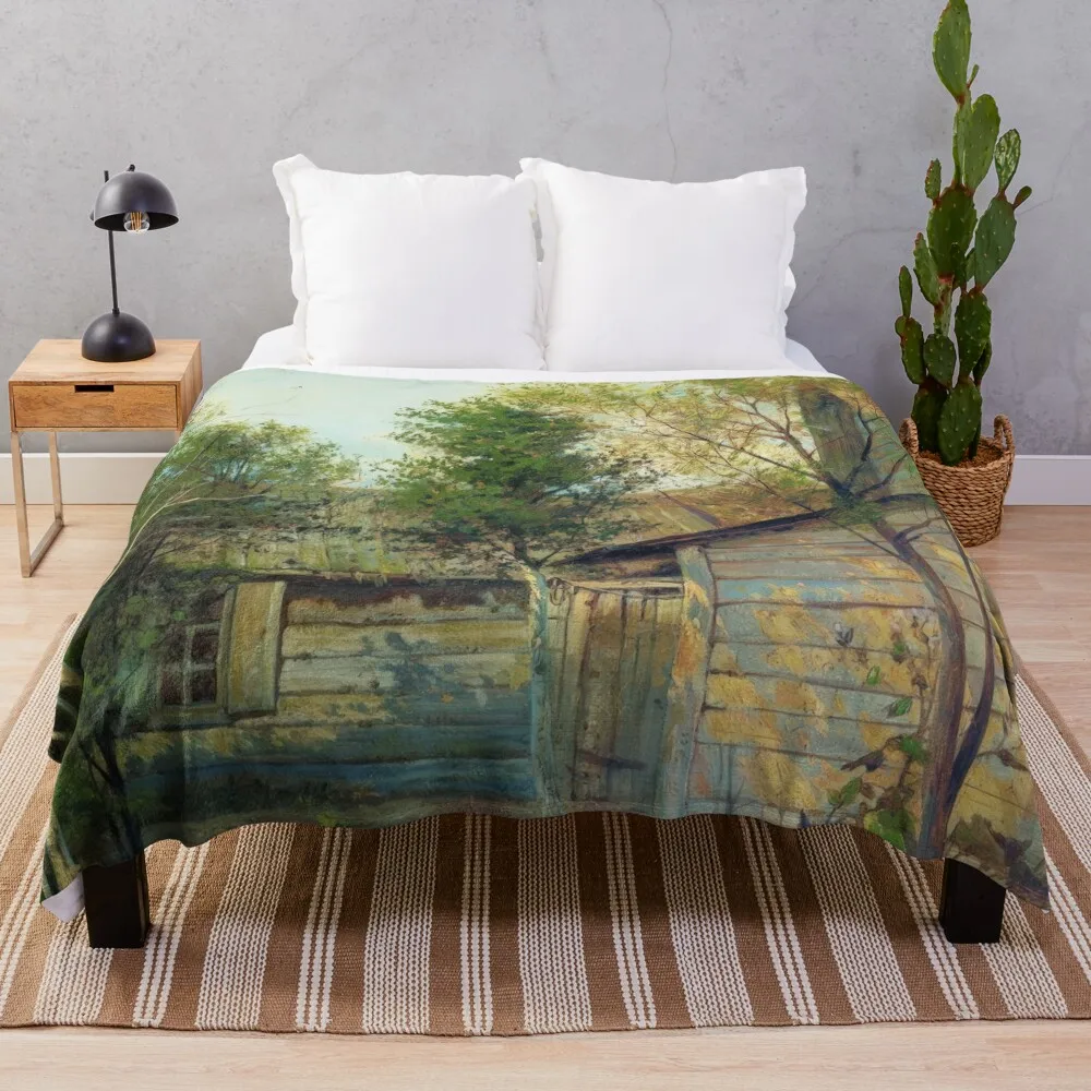 

isaac levitan artist, isaac painter, paintings, art, artwork, portrait Throw Blanket blankets ands Blankets