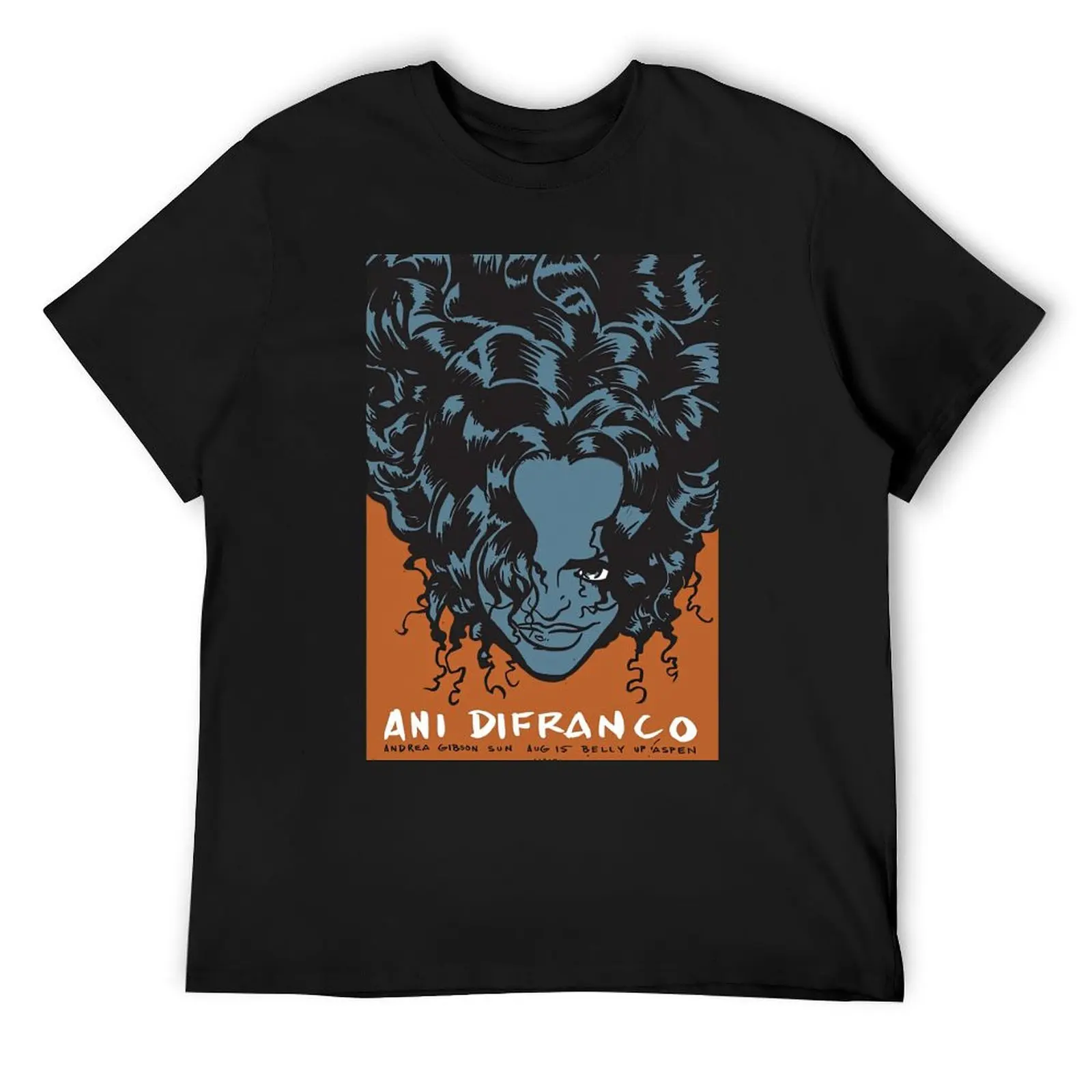

SCROJO ANI DIFRANCO POSTER T-Shirt oversize t-shirts man blanks summer top T-shirt men