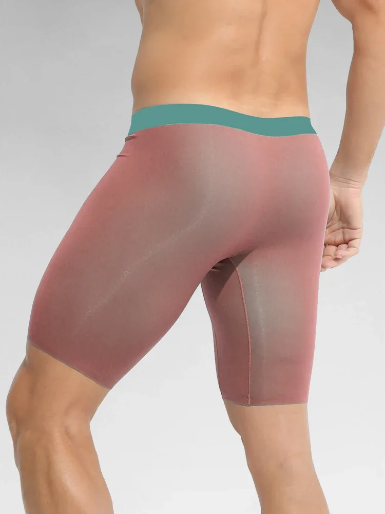 

5PCMМужское спортивное нижнее белье для удлинения ног и усиления веса, антибактериальные шорты-боксеры, мужские шорты с четырьмя углами против общества