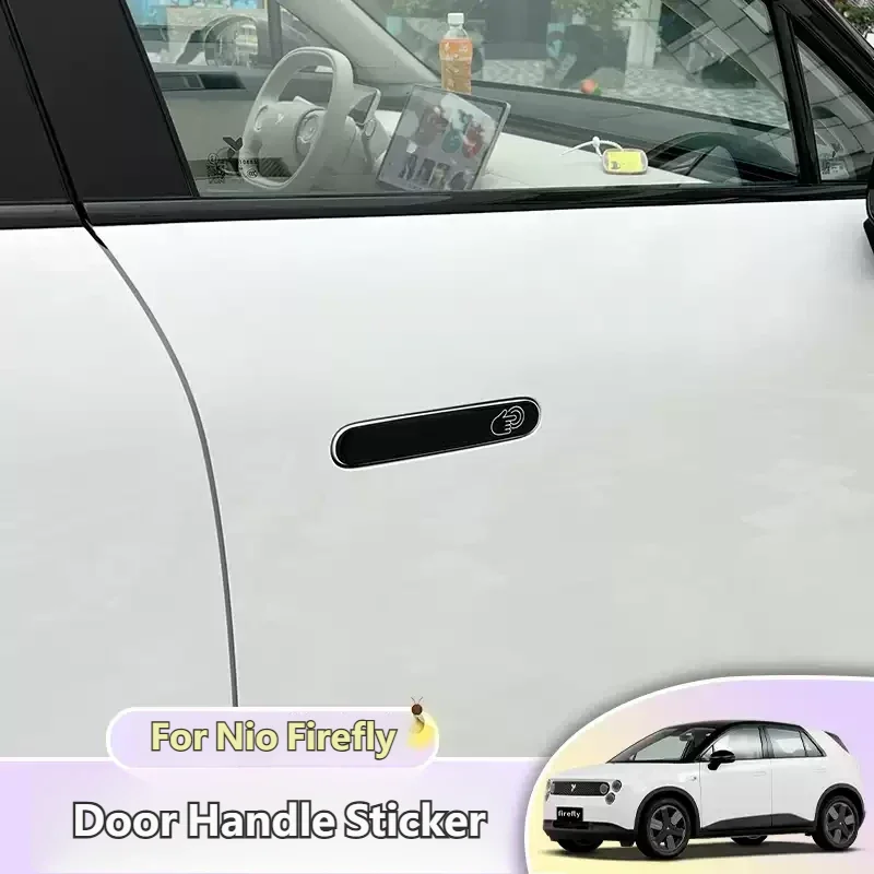For Nio Firefly Car Door Handle Sticker Car Exterior Patch Decorative Stickers Modification Stick-on Auto Accessories