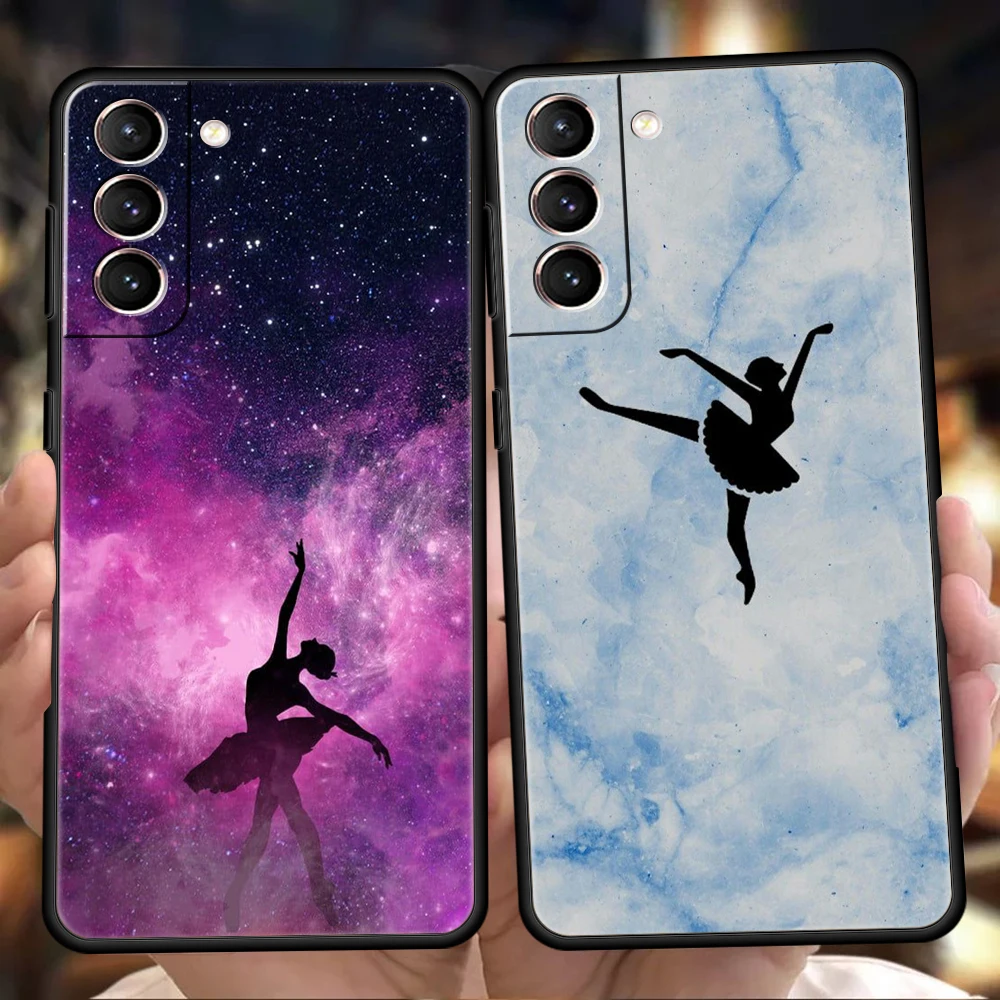 Ballerina Ballet Dancing Phone Case For Samsung Galaxy S24 S23 S22 S20 S21 FE Ultra S24 S23 S10 S10E S9 S8 Plus 5G Phone Cover