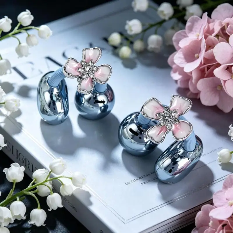 Round Headphone Decoration Clip 1Pc Zircon Decor DIY Buckle Accessory Easy to Attach for Personalized Headset Styling